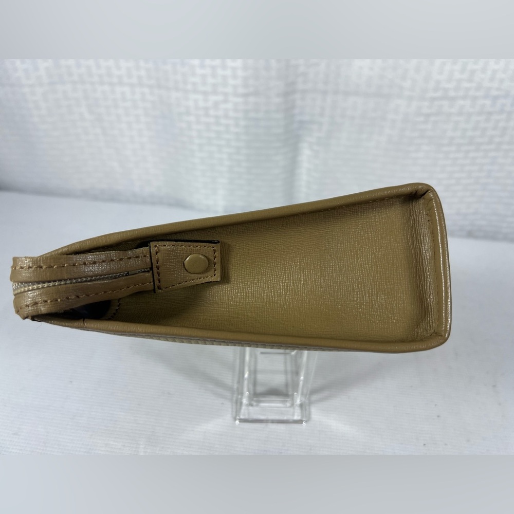 7034: Vintage Yves Saint Laurent YSL Ribbed Canvas Clutch Pouch - Picture 9 of 16